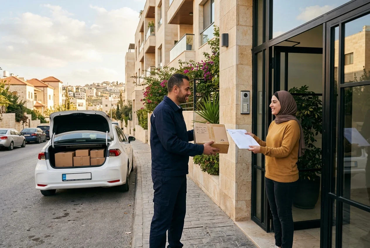 نقل الأمانات والطرود إلى عمان